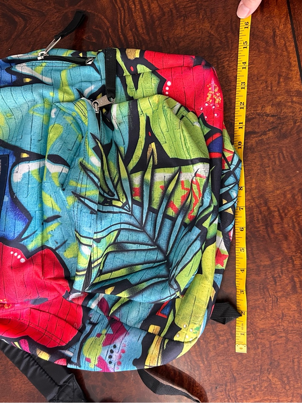 JanSport High Stakes Polyester Multi Graffiti School Backpack Colorful - Picture 11 of 15